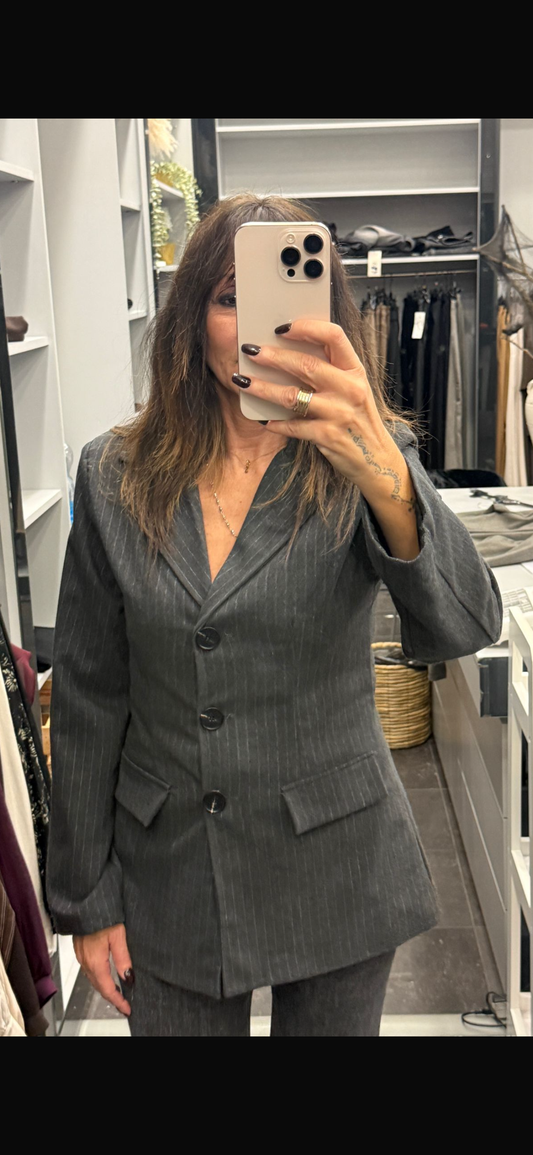 Blazer Grigio 3 bottoni
