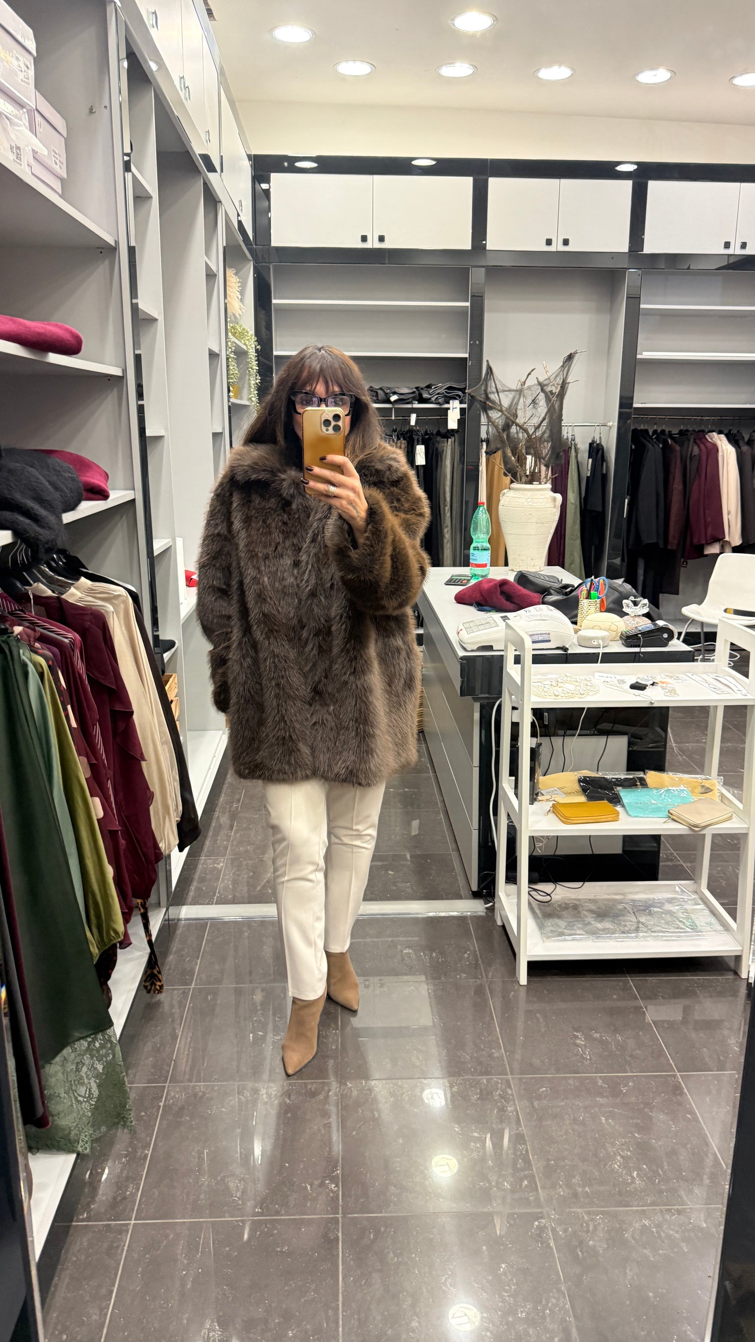 Giacca pelliccia ecologica