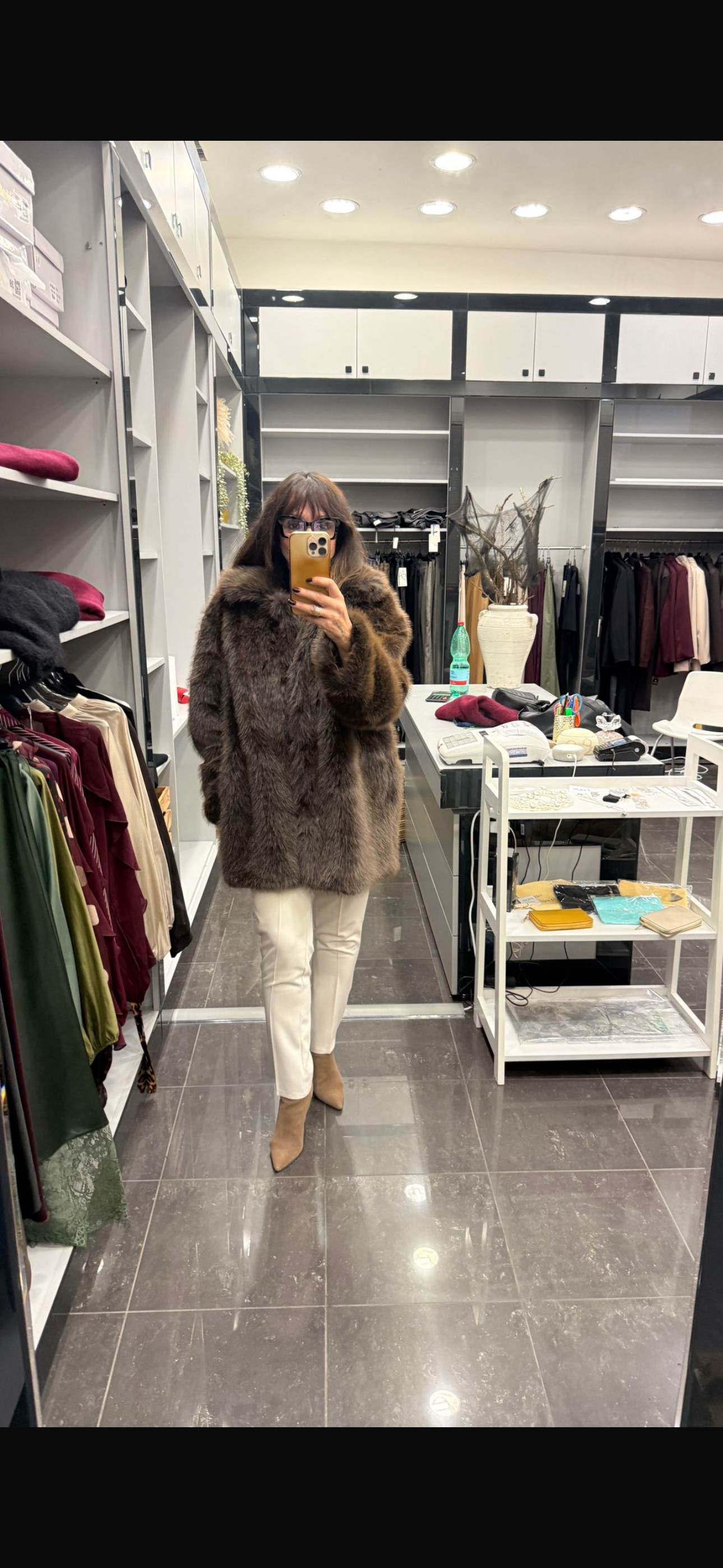 Pelliccia in moro lunga