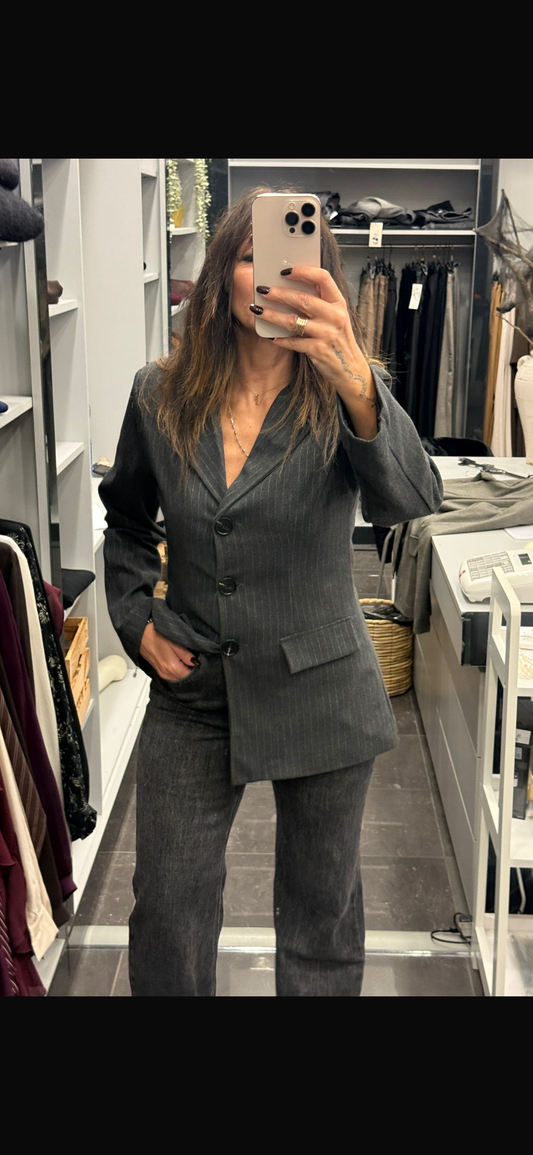 Blazer Grigio 3 bottoni