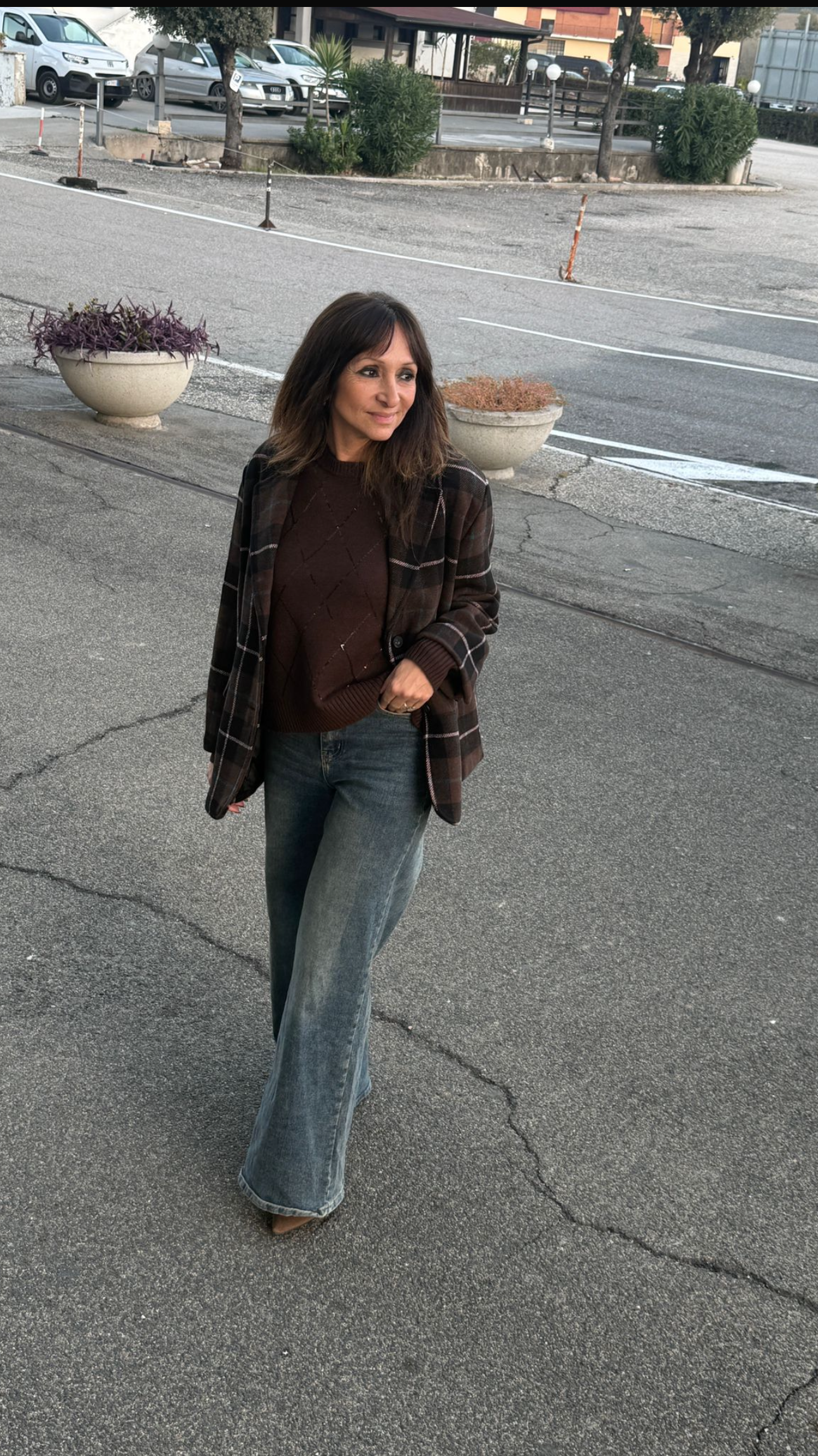 Giacca  a quadri over