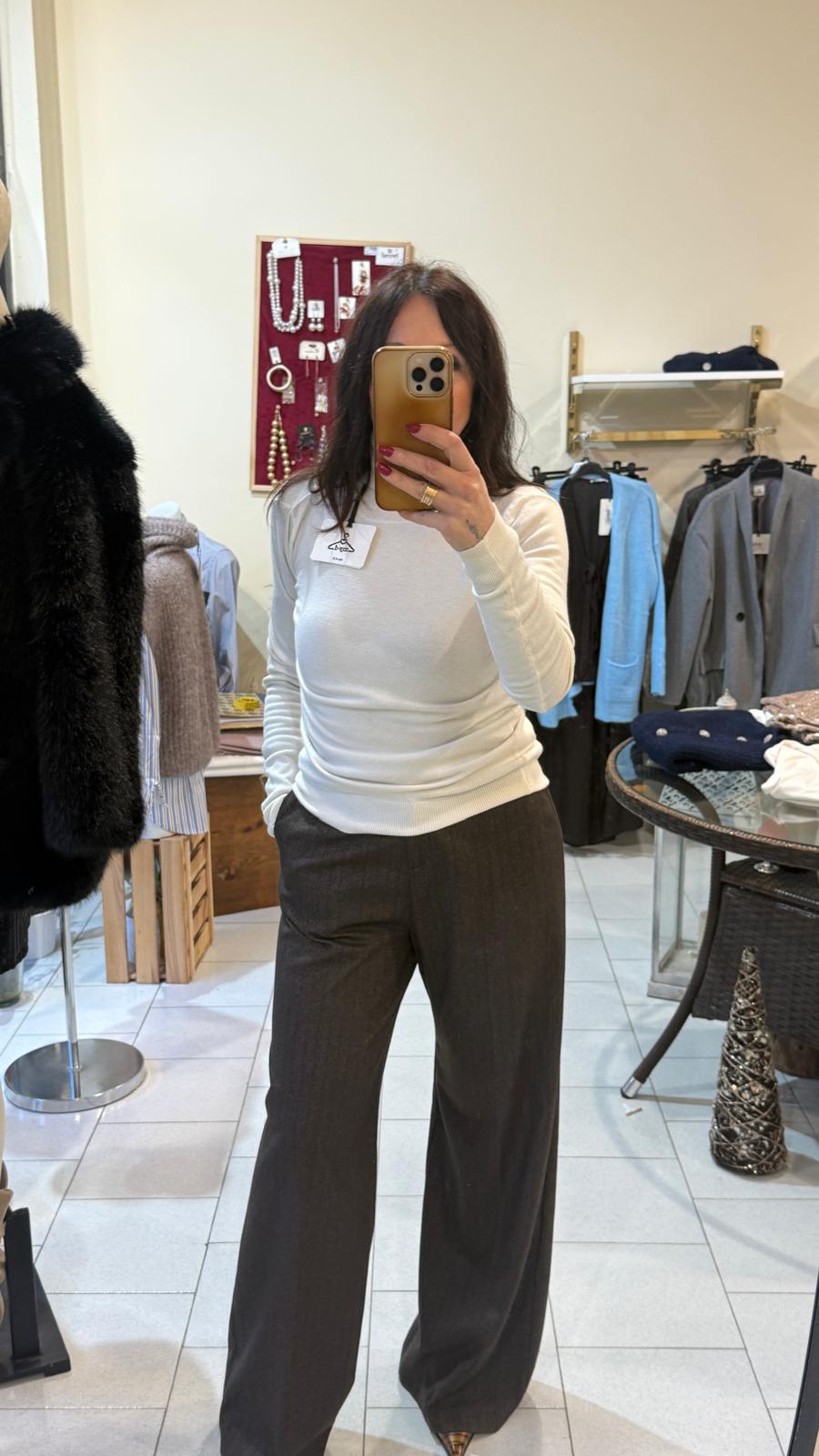 Dolcevita color latte taglia unica