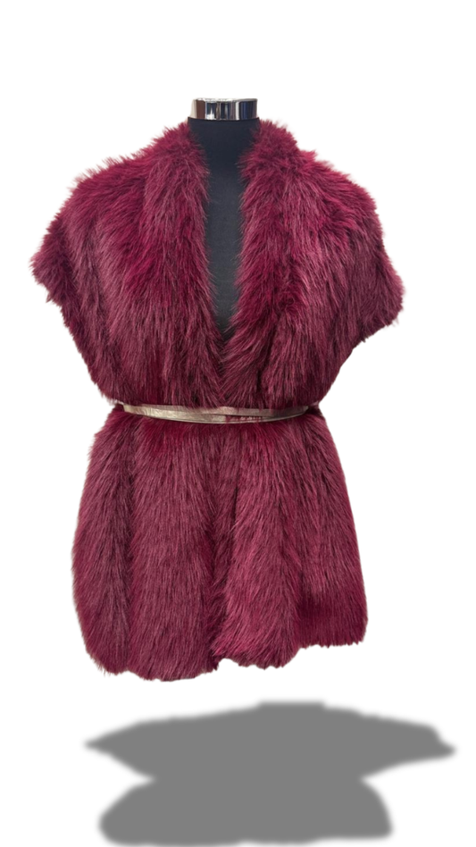 Pelliccia smanicato taglia unica