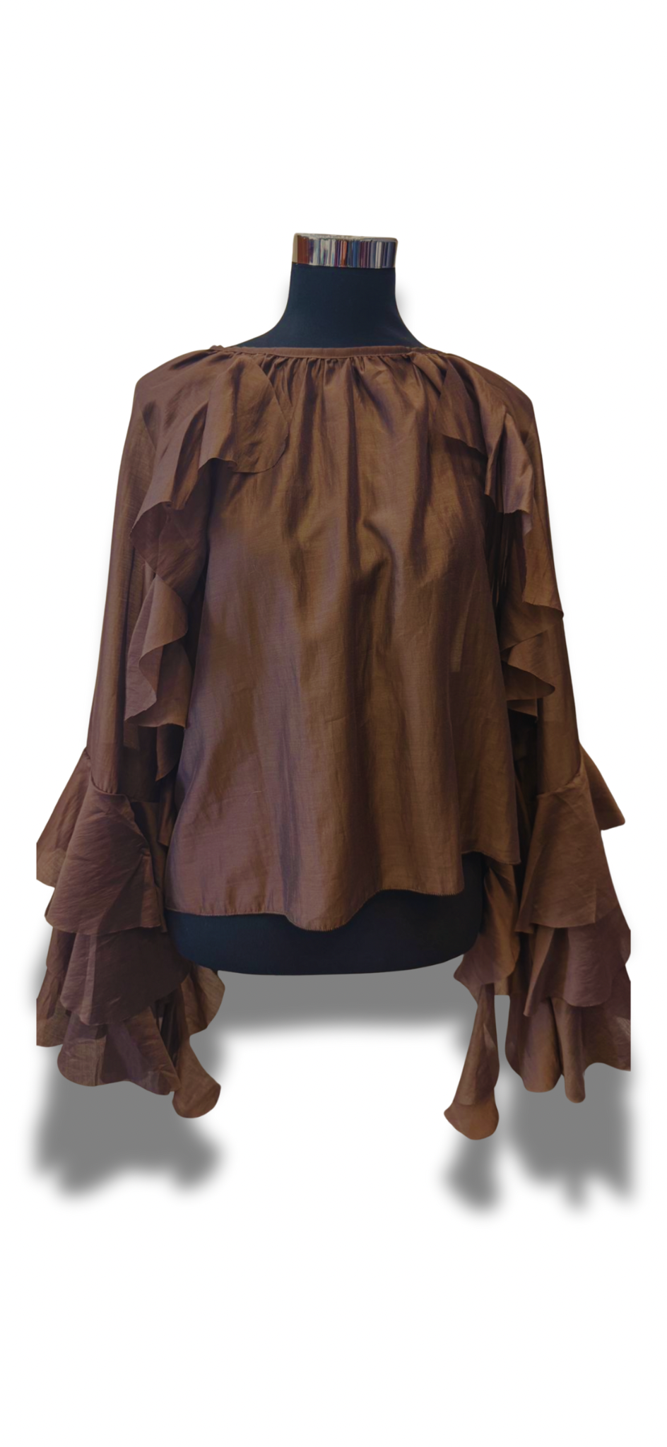 Camicia con voulant