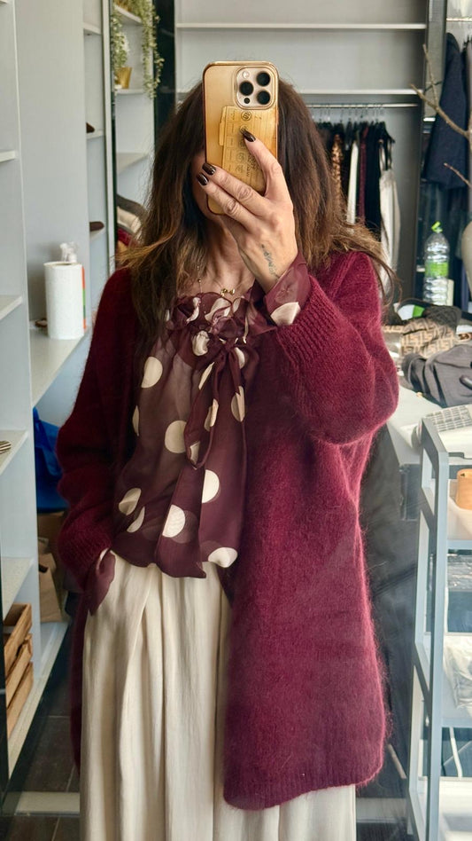 Cardigan bordeaux